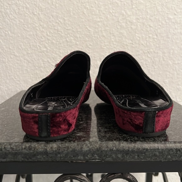 Donald Pliner Crushed Velvet, Rhinestone Mules - Picture 6 of 7